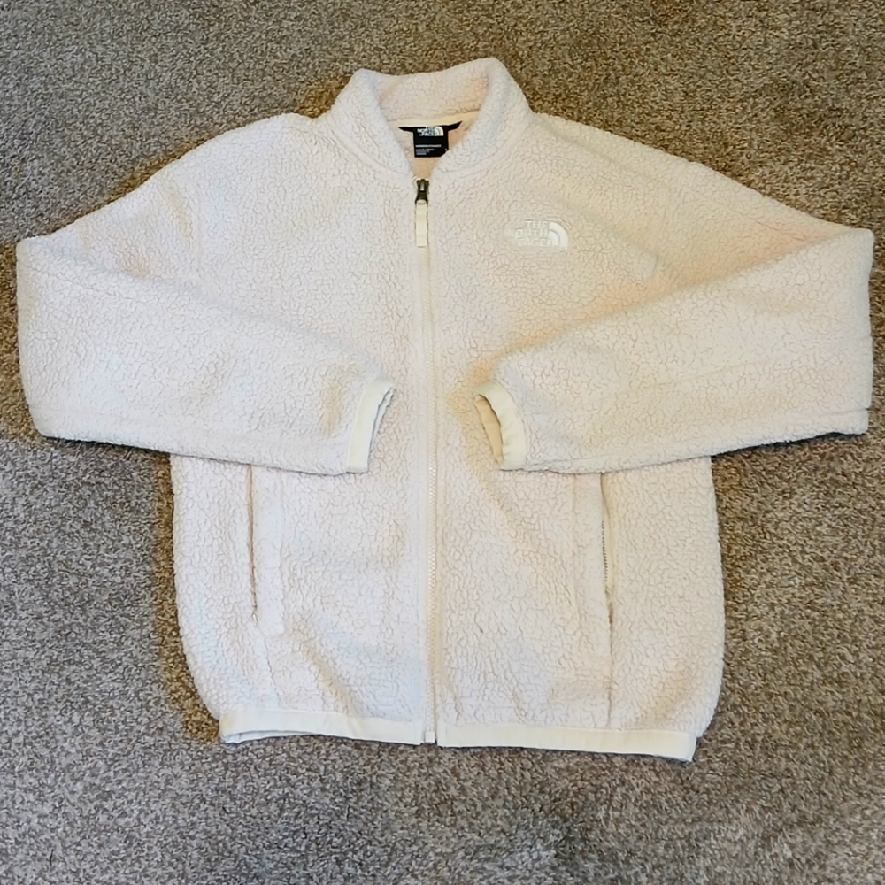 The North Face Women's Cream Full-Zip Sherpa Fleece Jacket